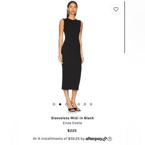 Enza Costa midi ribbed dress